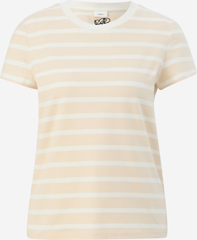 s.Oliver BLACK LABEL T-Shirt in beige / schwarz / weiß, Produktansicht