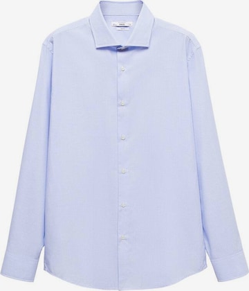 Coupe slim Chemise 'Selva' MANGO MAN en bleu : devant