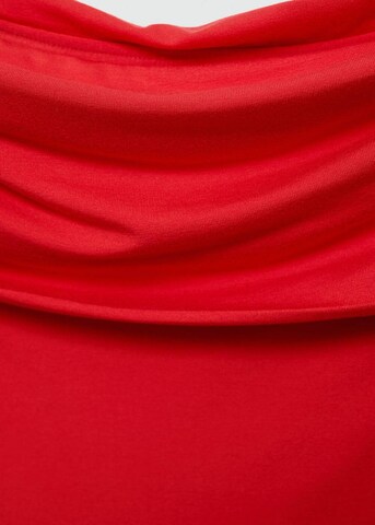 MANGO Koktejlové šaty – červená