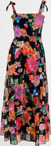 Introvertie VIENNA - Vestido de verano 'Girl Got Pockets Silk Linen Shirred Maxi Dress' en negro: frente