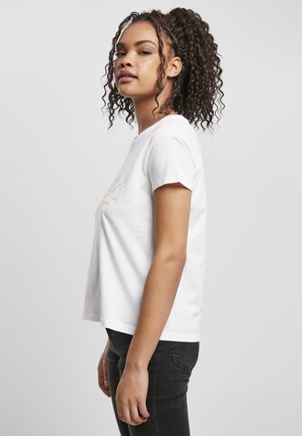 Merchcode T-Shirt 'Skyline Box' in Weiß