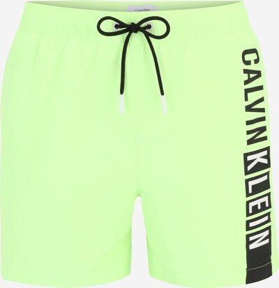 Calvin Klein Swimwear Badeshorts in neongrün / schwarz, Produktansicht