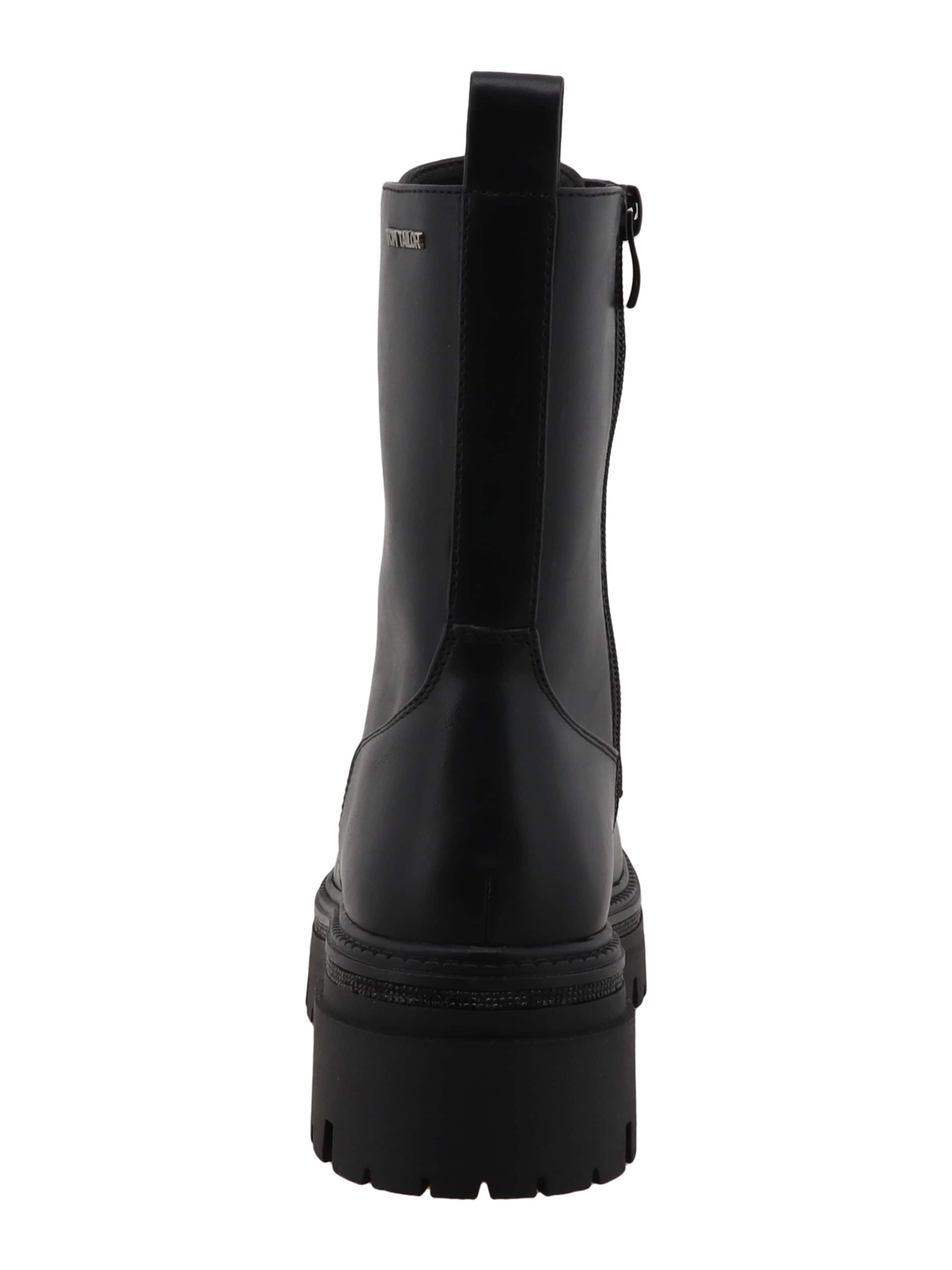 Bottines à lacets TOM TAILOR en noir