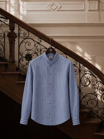 HerzSticht Trachtenshirt 'Geigelstein'‌‌‌‌‌‌‌‌ in Blau