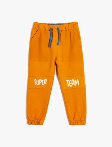 Koton Tapered Pants in Orange: front