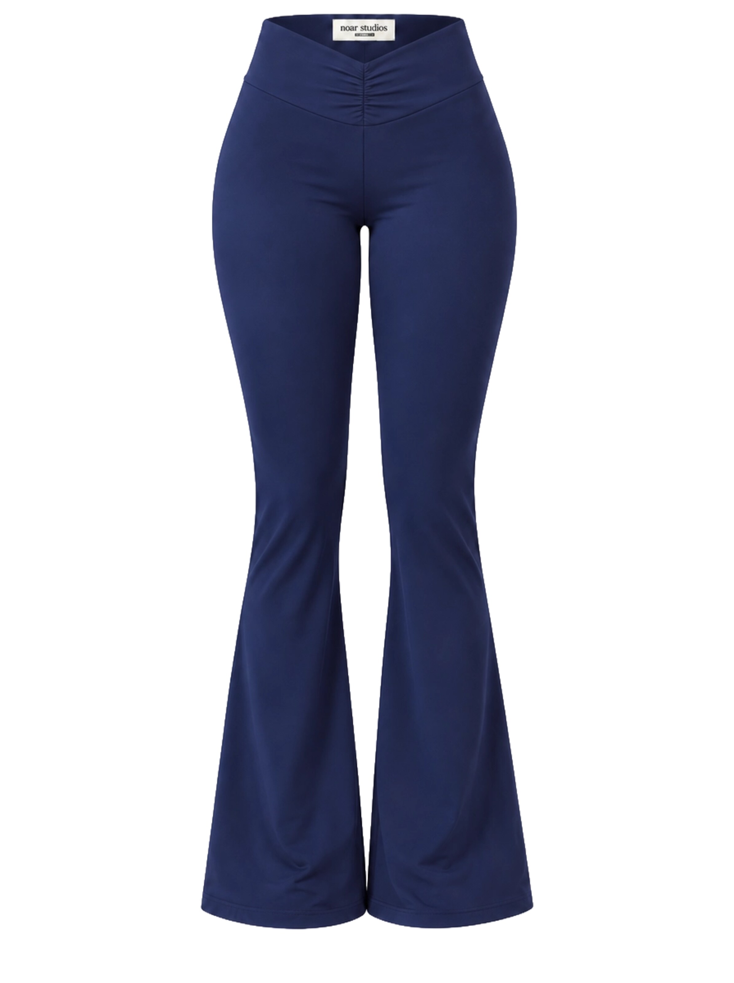 noar studios Flared Leggings in Blau: Vorderseite