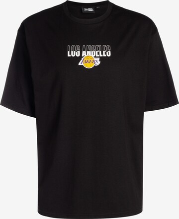 NEW ERA T-Shirt 'NBA Los Angeles Lakers' in Schwarz: predná strana