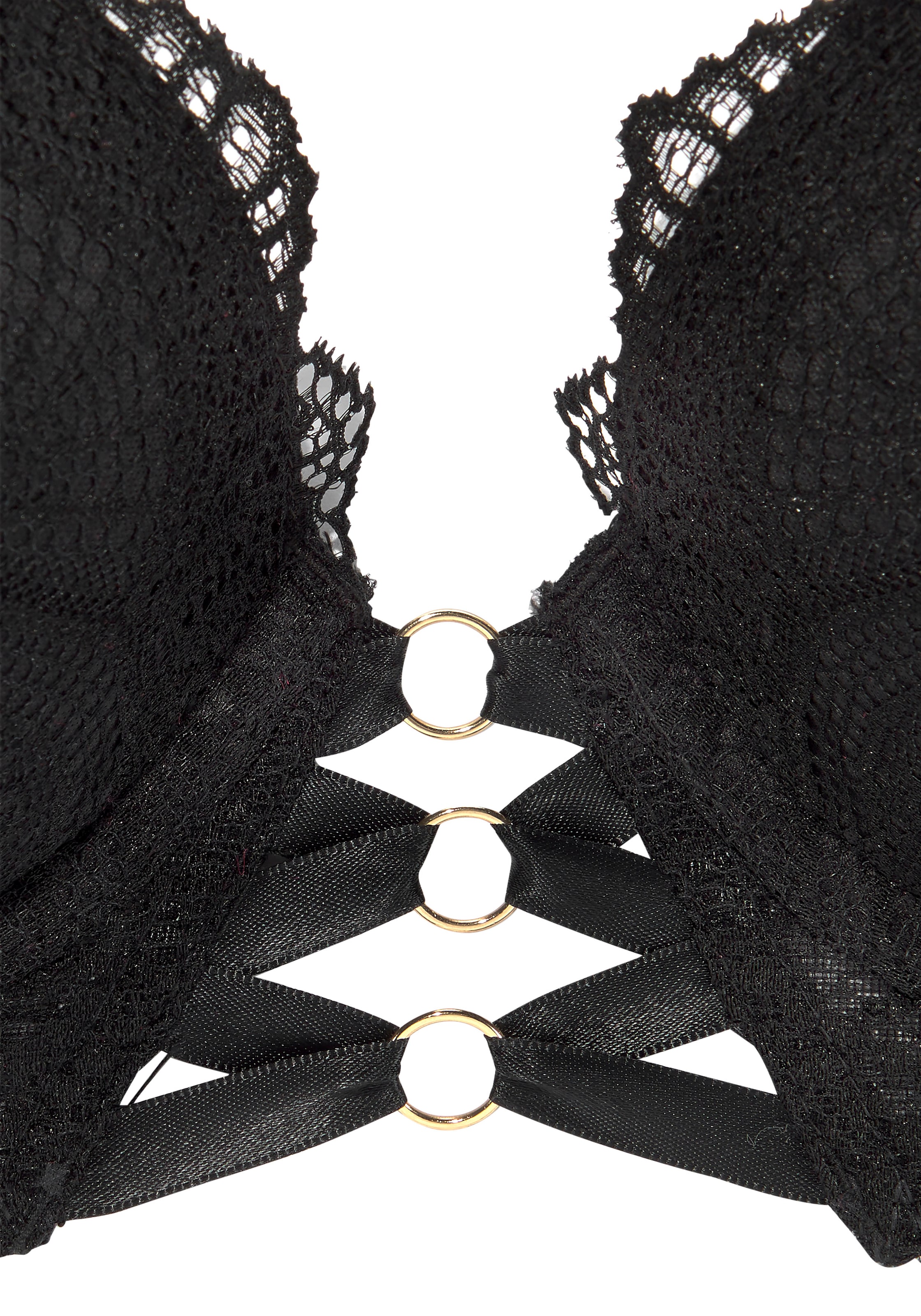 LASCANA Push-up Nedrček | črna barva