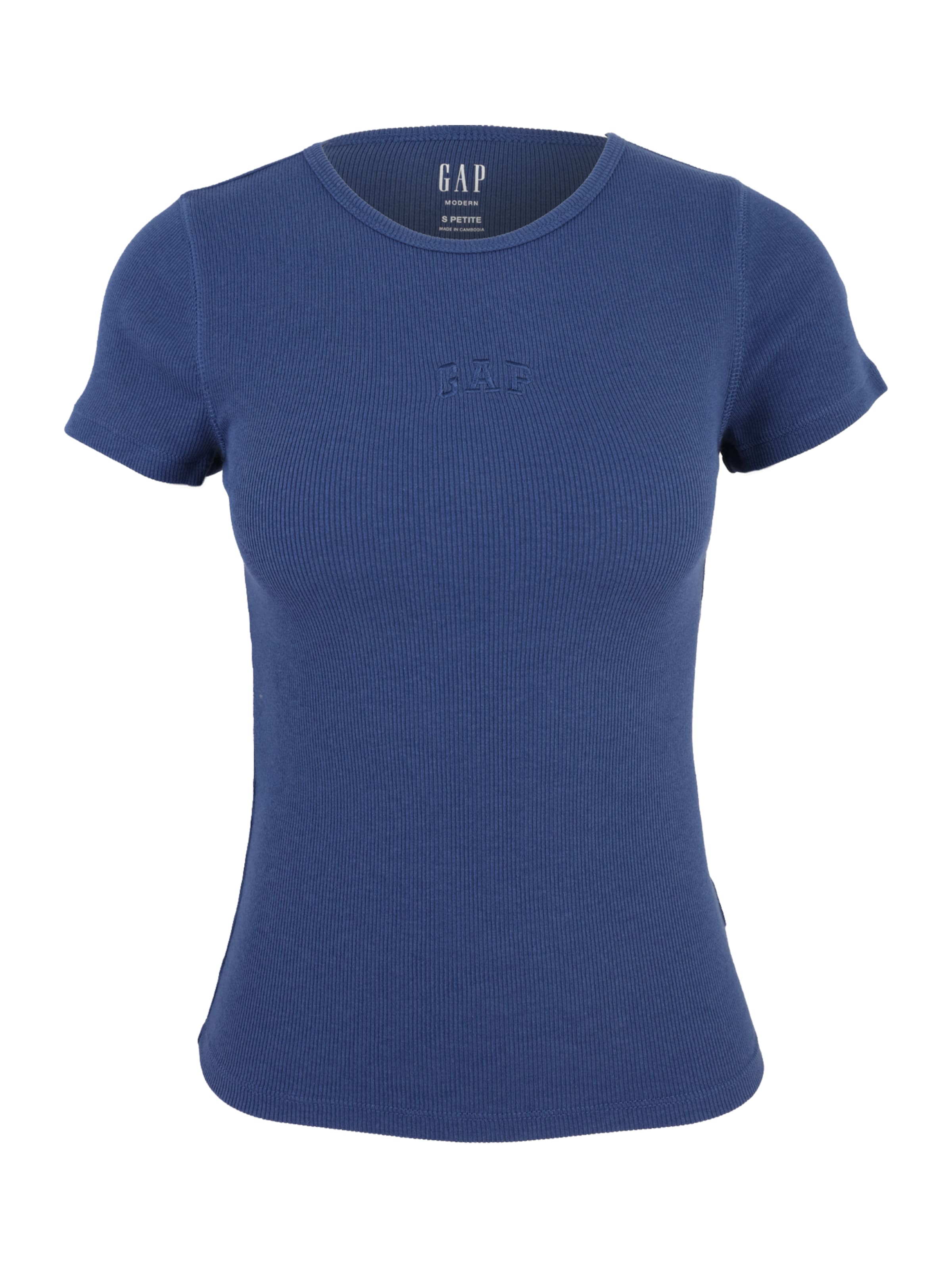 Gap Petite Shirt in Blue: front