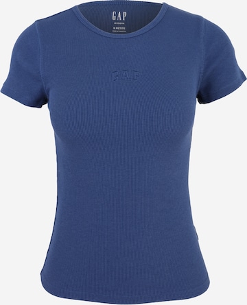 Gap Petite Shirt in Blue: front