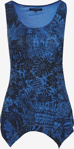 Top di KOROSHI in blu: frontale