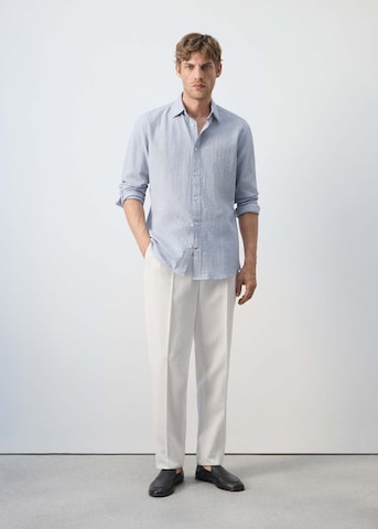 MANGO MAN Slim Fit Hemd 'Kissos' in Blau
