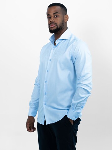 Vercate Slim Fit Businesshemd 'No. 1' in Blau
