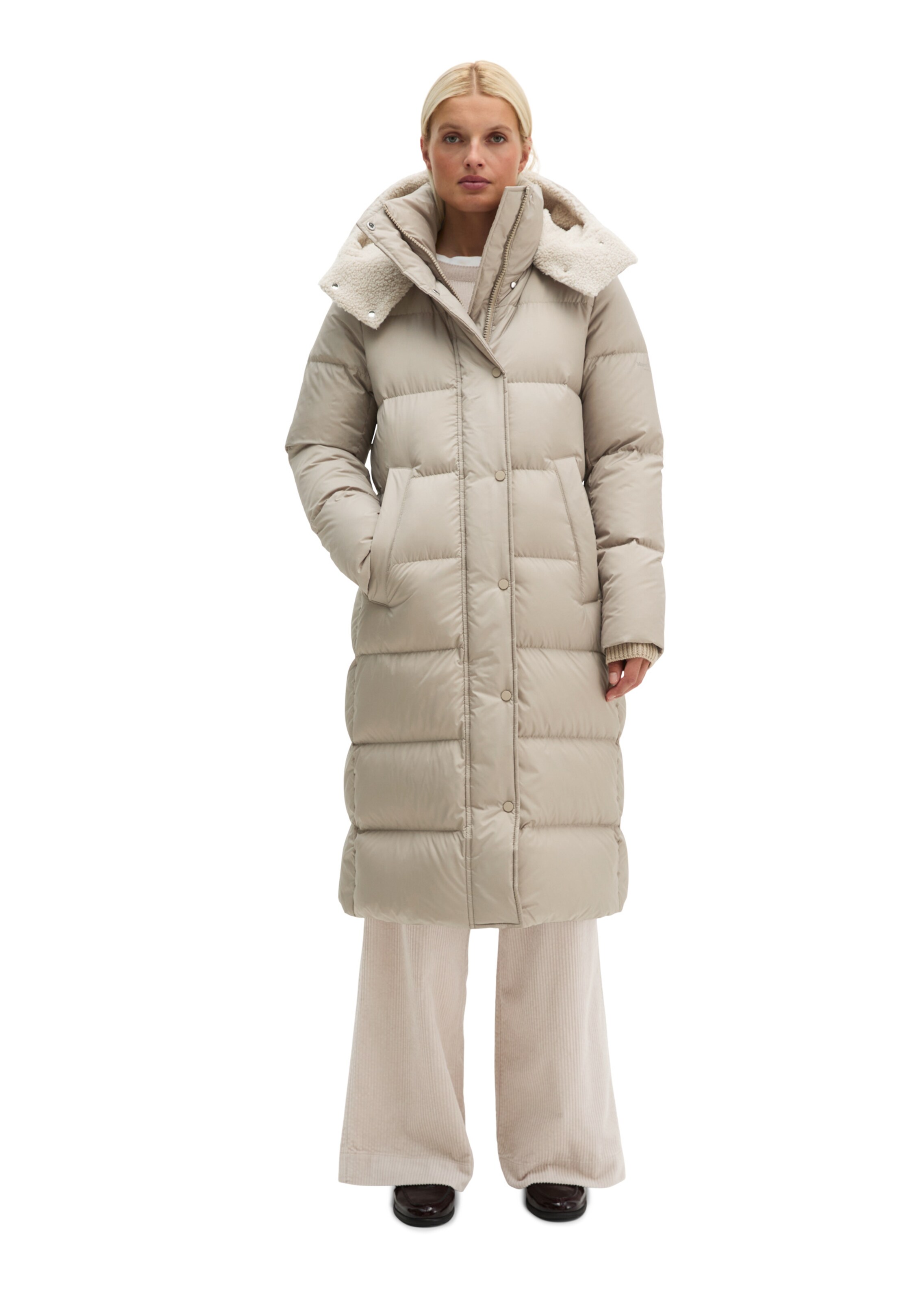Marc O'Polo Wintermantel in Beige: voorkant