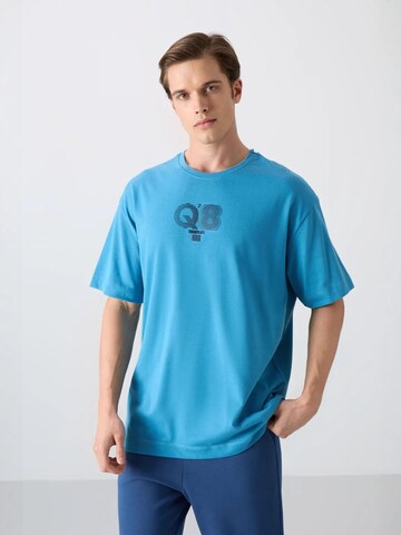 Maglietta di Tommy Life in blu: frontale