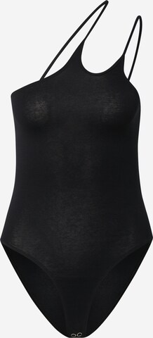 Motel Shirt Bodysuit 'Giuly' in Black: front