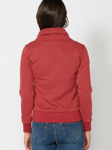 KOROSHI Sweatjacke in Rot