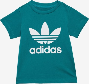 T-Shirt 'Trefoil' ADIDAS ORIGINALS en vert : devant