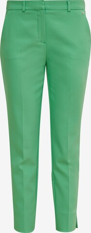 regular Pantaloni con piega frontale di COMMA in verde: frontale