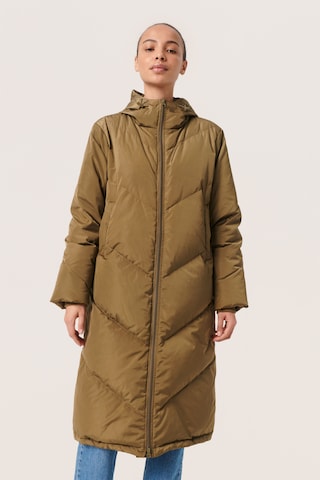 SOAKED IN LUXURY Winter Jacket 'Mylo ' in Green: front