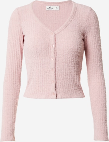 HOLLISTER Knit Cardigan in Pink: front