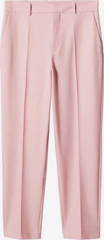 Loosefit Pantalon à plis 'borevi' MANGO en rose : devant