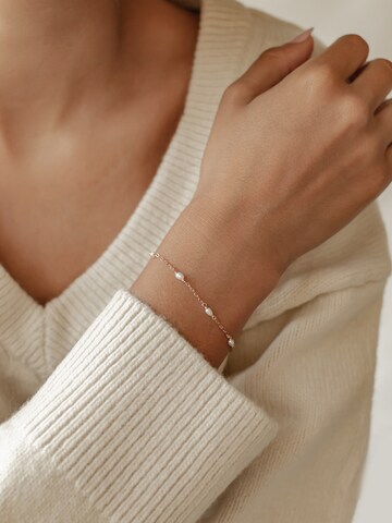 Braccialetto 'Pearl Line' di Hey Happiness in oro