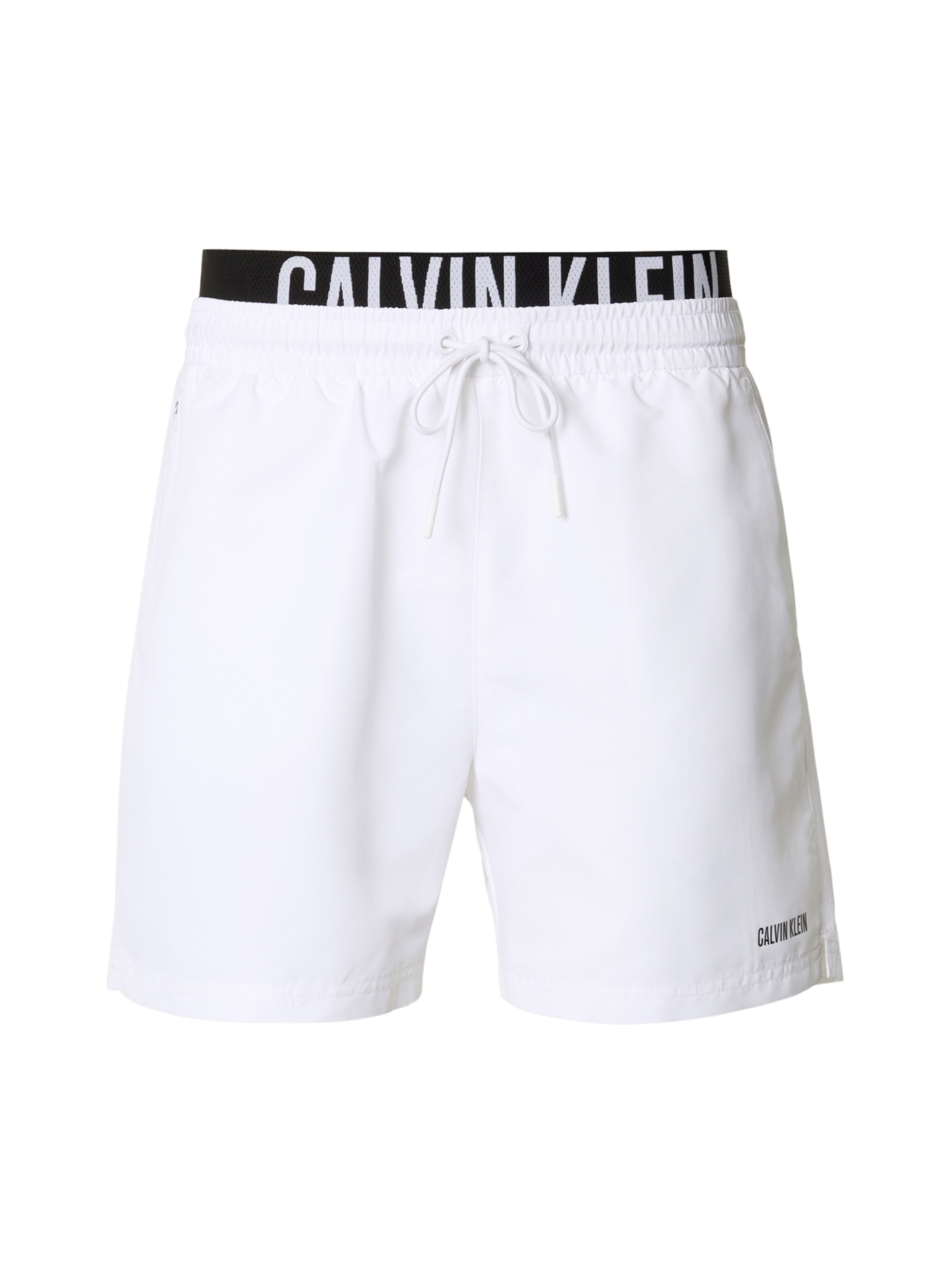 Calvin Klein Swimwear - Calções de banho 'Intense Power' em branco: frente