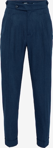 DandaloLoosefit Hlače s naborima 'Taille' - plava boja: prednji dio