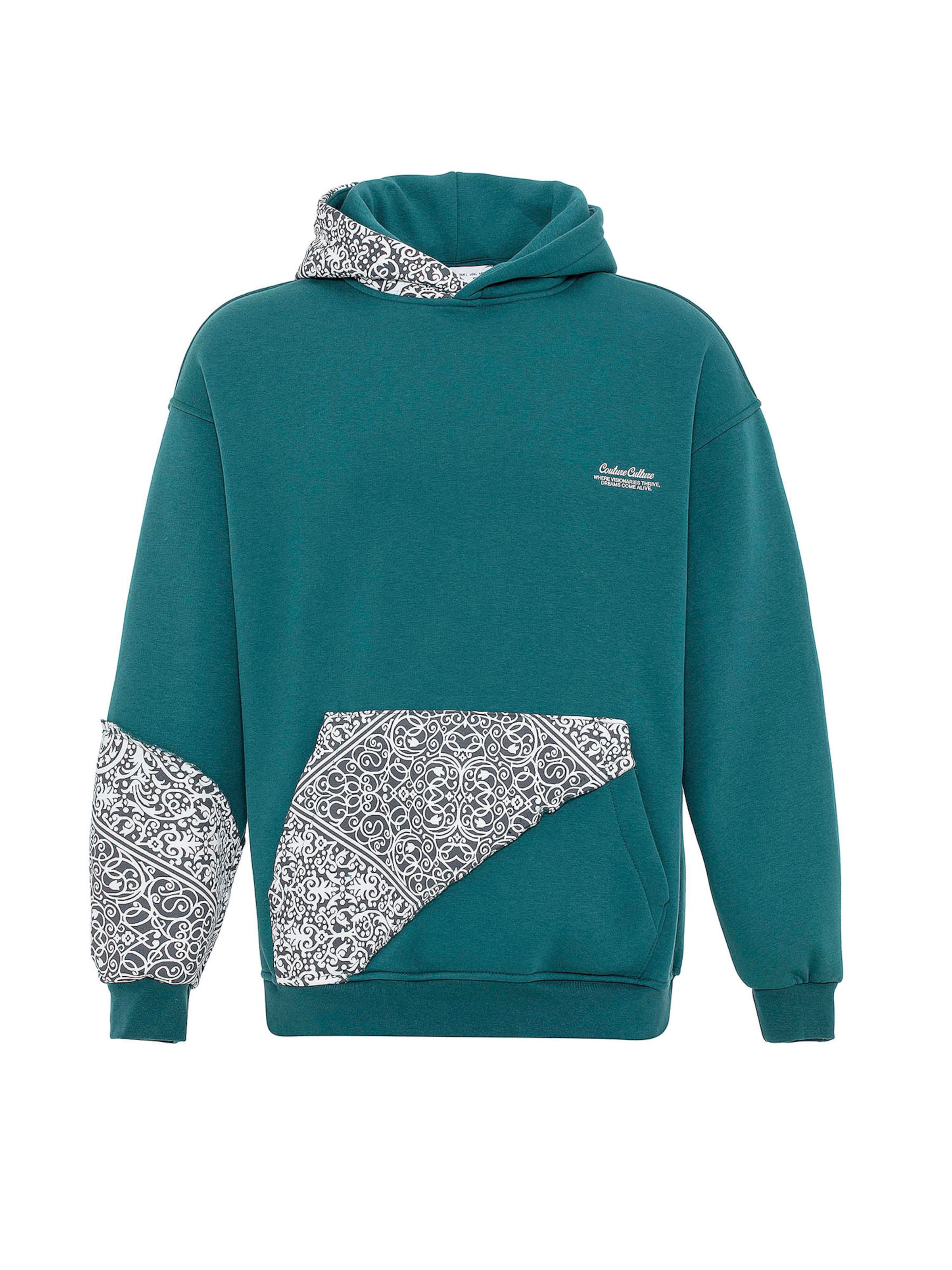 VAMOS CLO Mikina - Zelená: predná strana