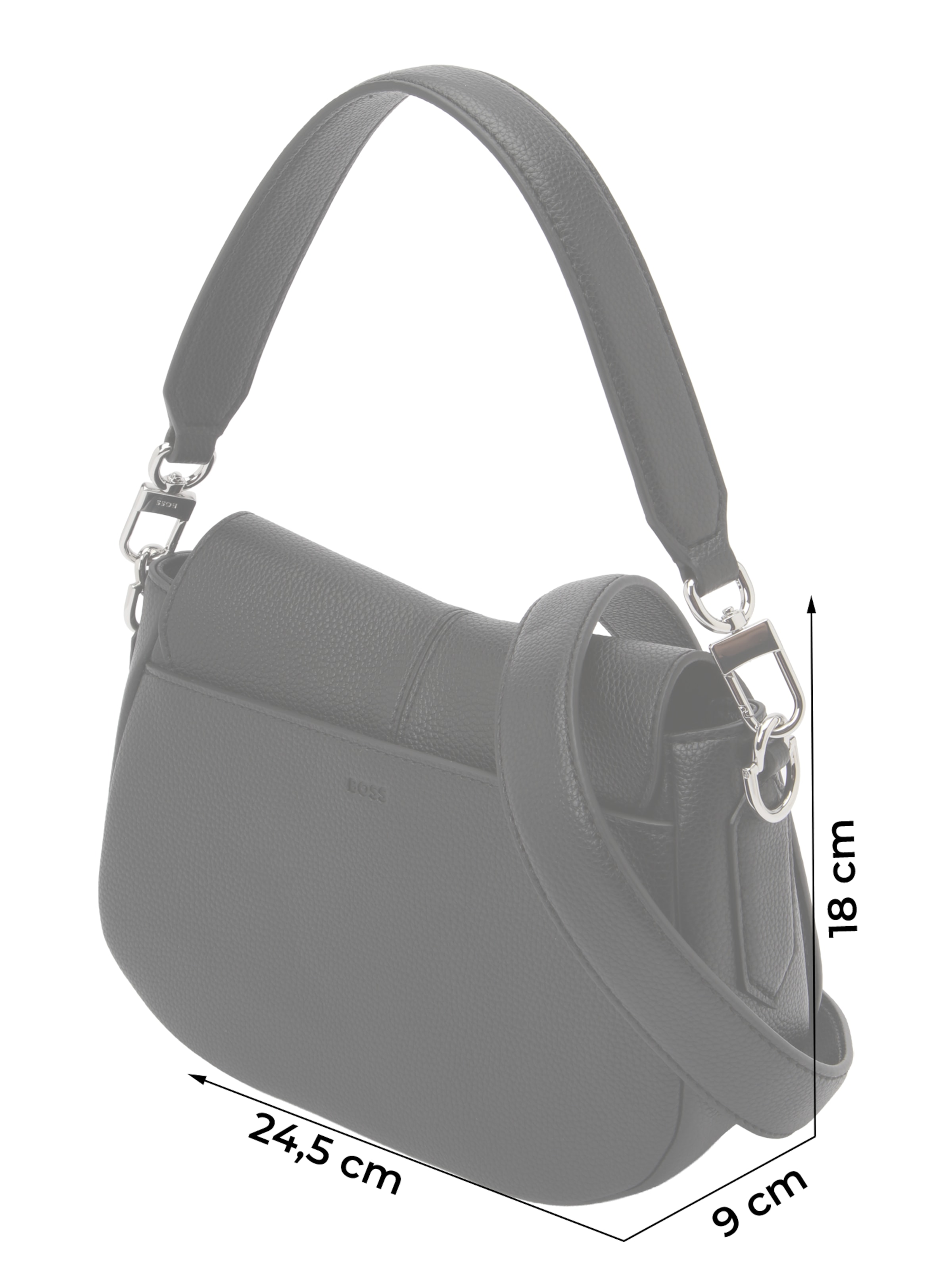 BOSS Torba za čez ramo 'Anett' | črna barva