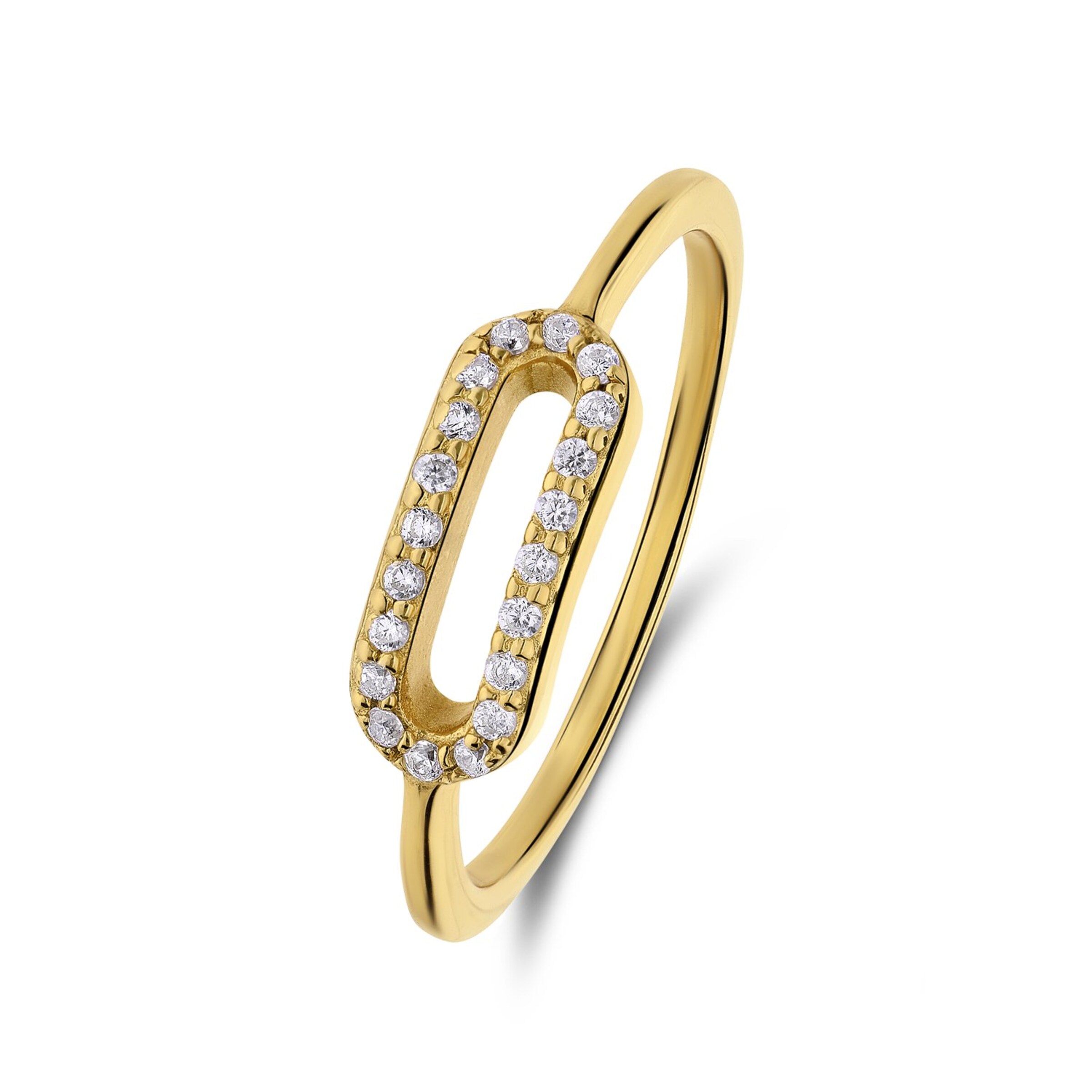 Lucardi Ring in Gold: Vorderseite