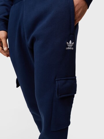 ADIDAS ORIGINALS Tapered Cargo Pants 'Trefoil Essentials ' in Blue