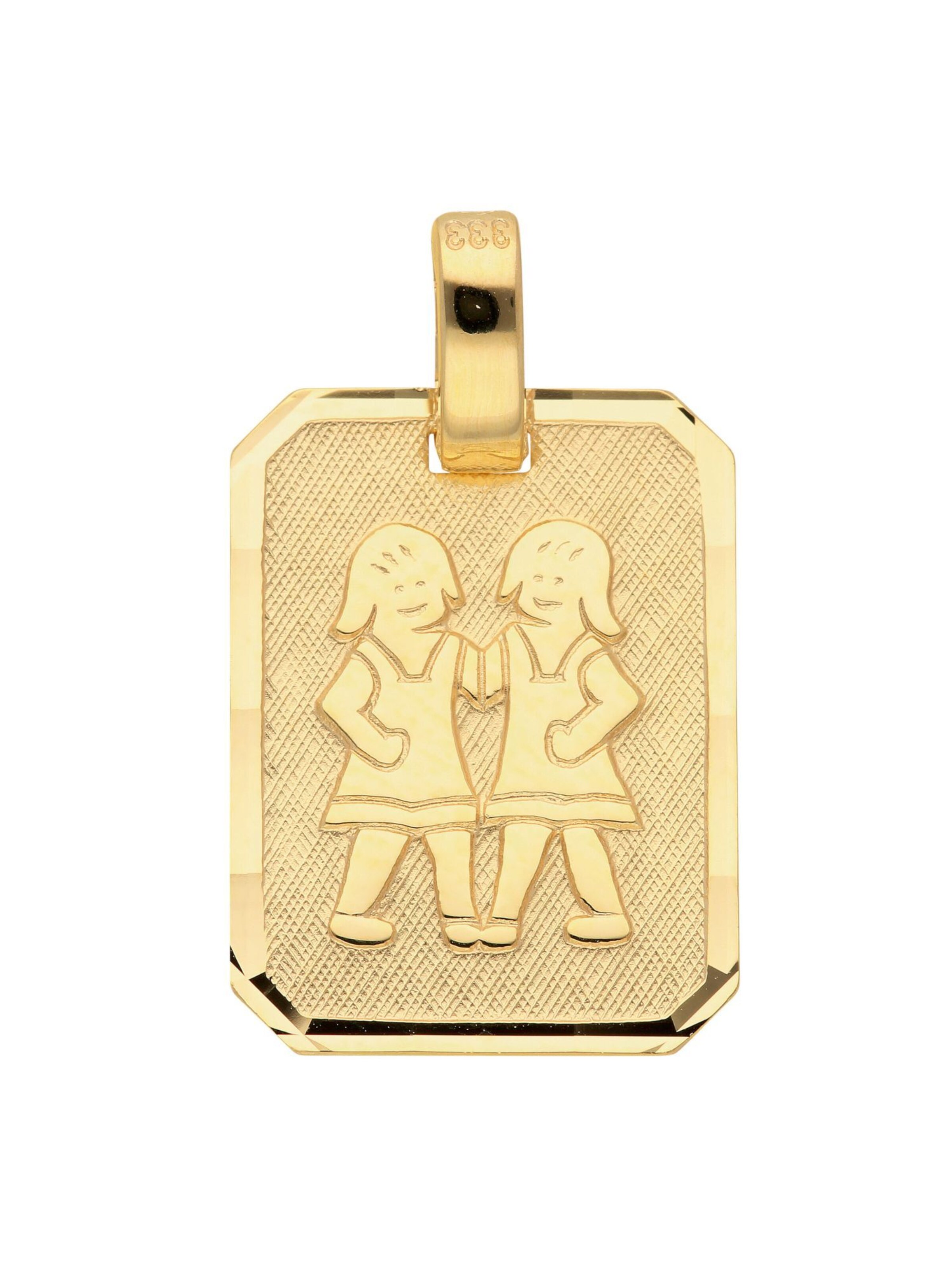 Adelia´s Pendant 'Zwilling' in Gold: front