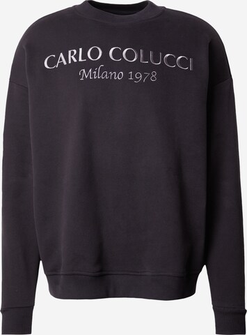 Carlo Colucci Sweatshirt in Black: front