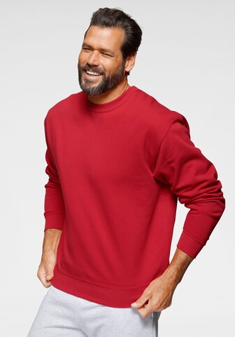 FRUIT OF THE LOOM Sweatshirt in Rot