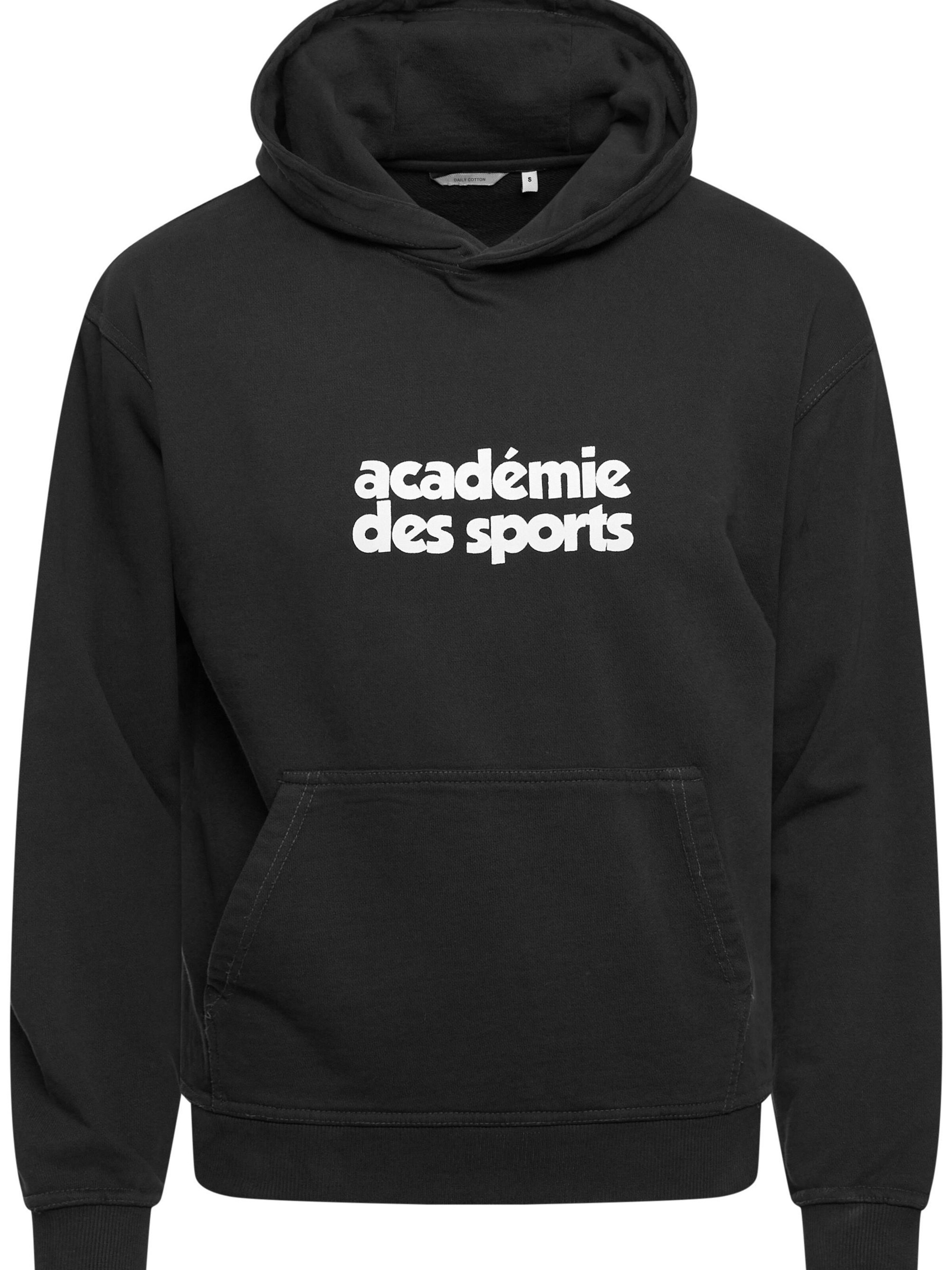 Daily Cotton Sweatshirt 'DCPERL' in Black: front