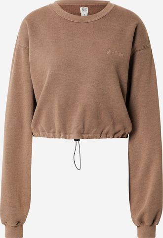 Sweat-shirt 'Bubble' BDG Urban Outfitters en marron : devant