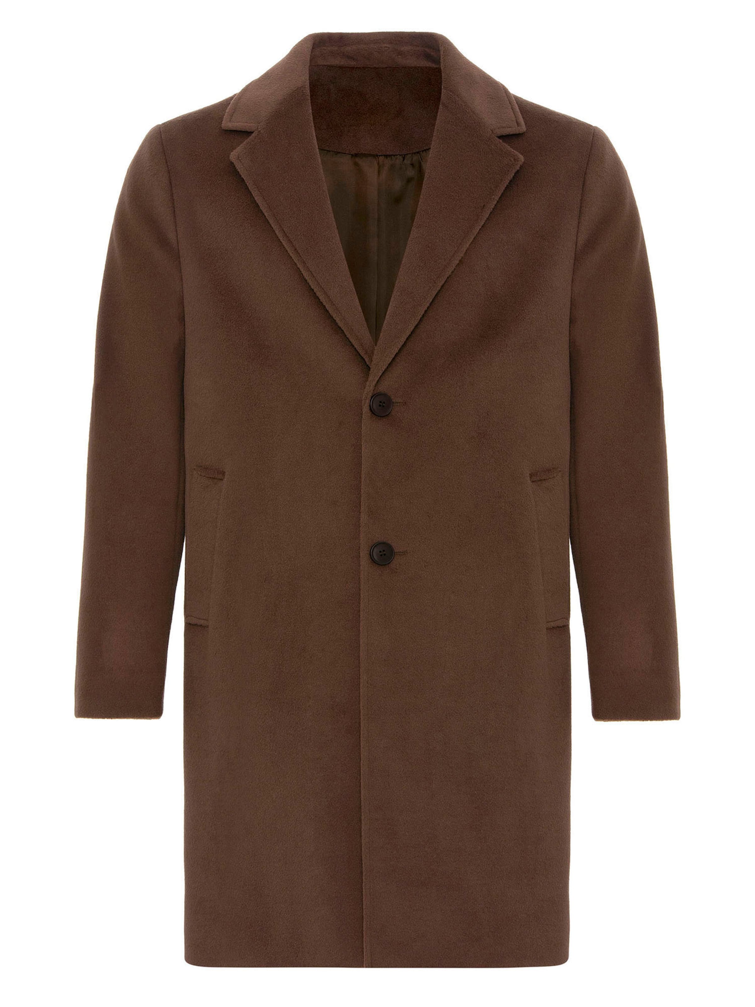 Antioch Ανοιξιάτικο και φθινοπωρινό παλτό σε καφέ: μπροστά