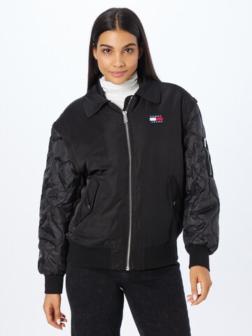 Tommy Jeans Between-season jacket in Black: front