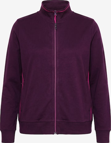 Ulla Popken Sweatjacke in Lila: Vorderseite