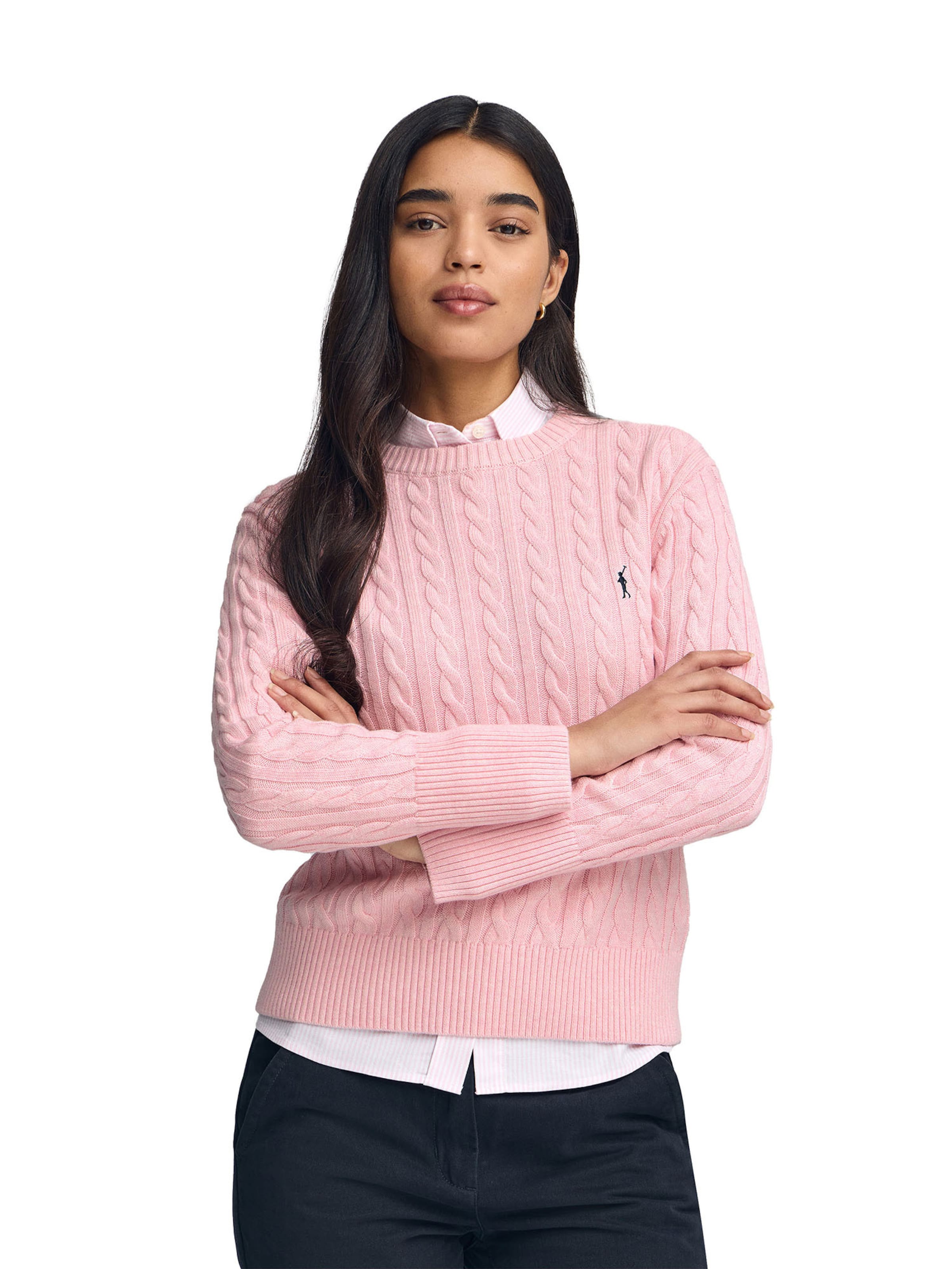Polo Club Pullover in Pink: Vorderseite