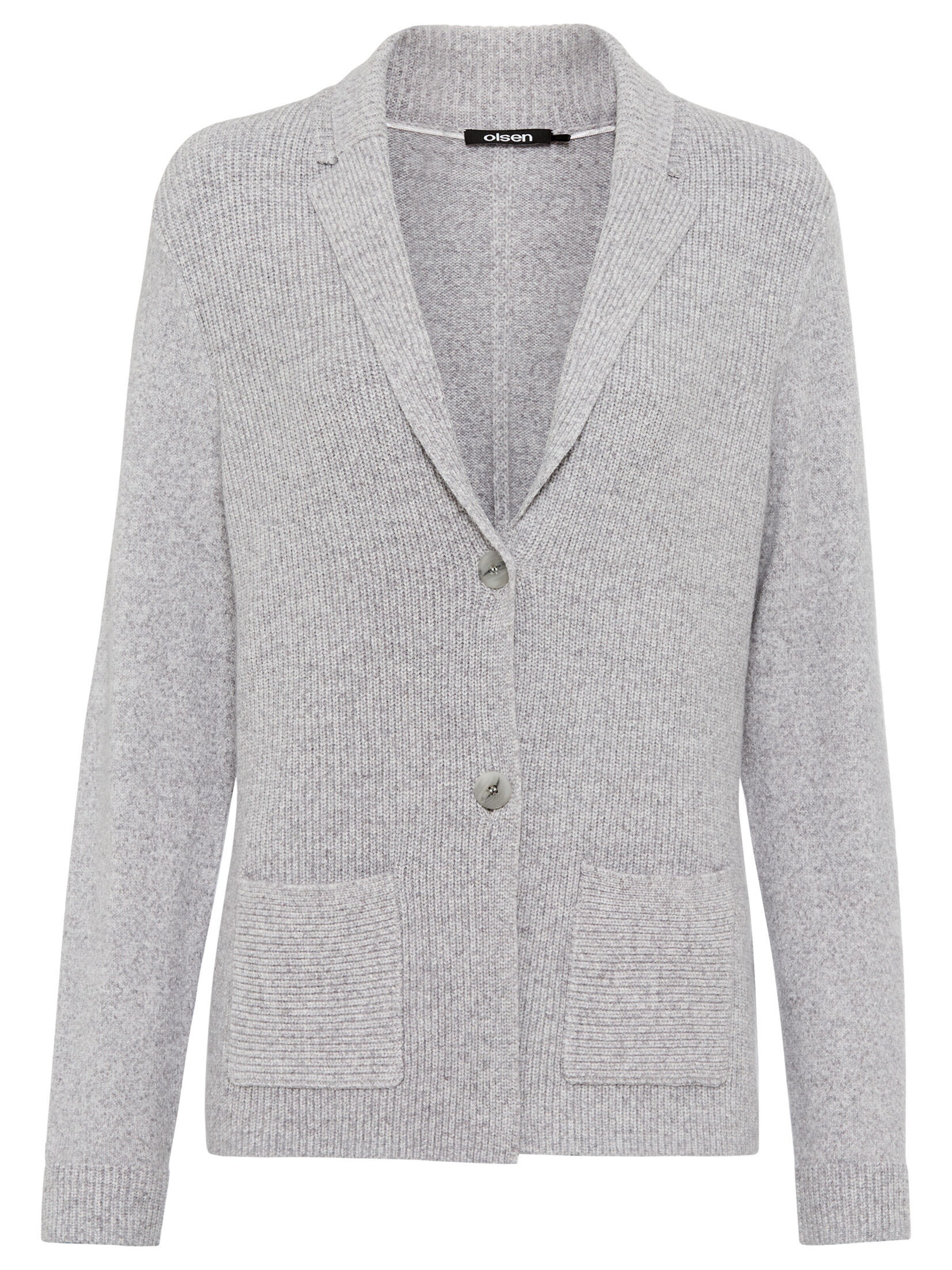 Olsen Strickjacke in Grau: Vorderseite