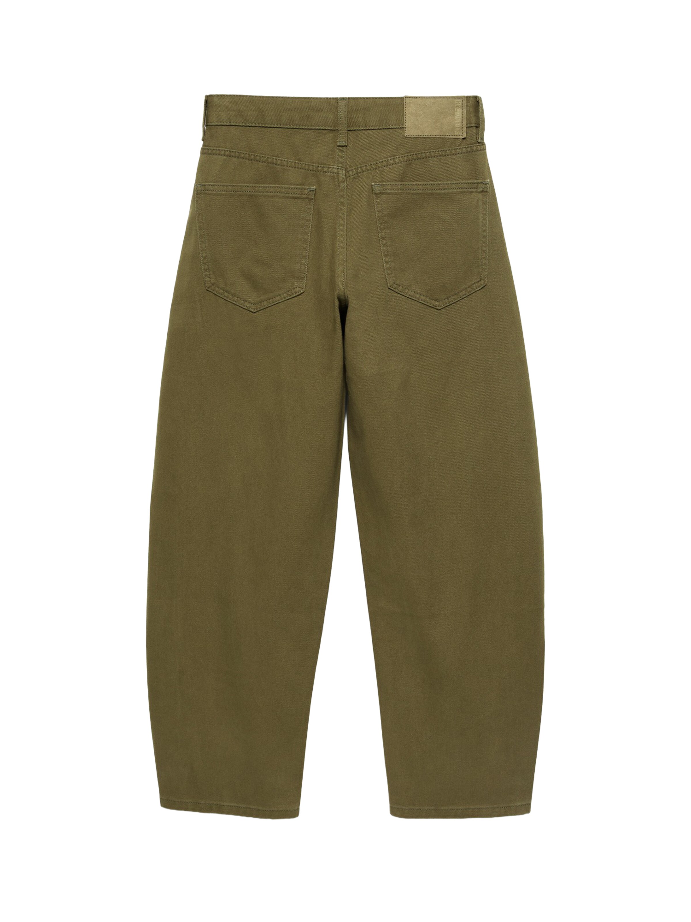 Pull&Bear Barrel Jeans in Grün