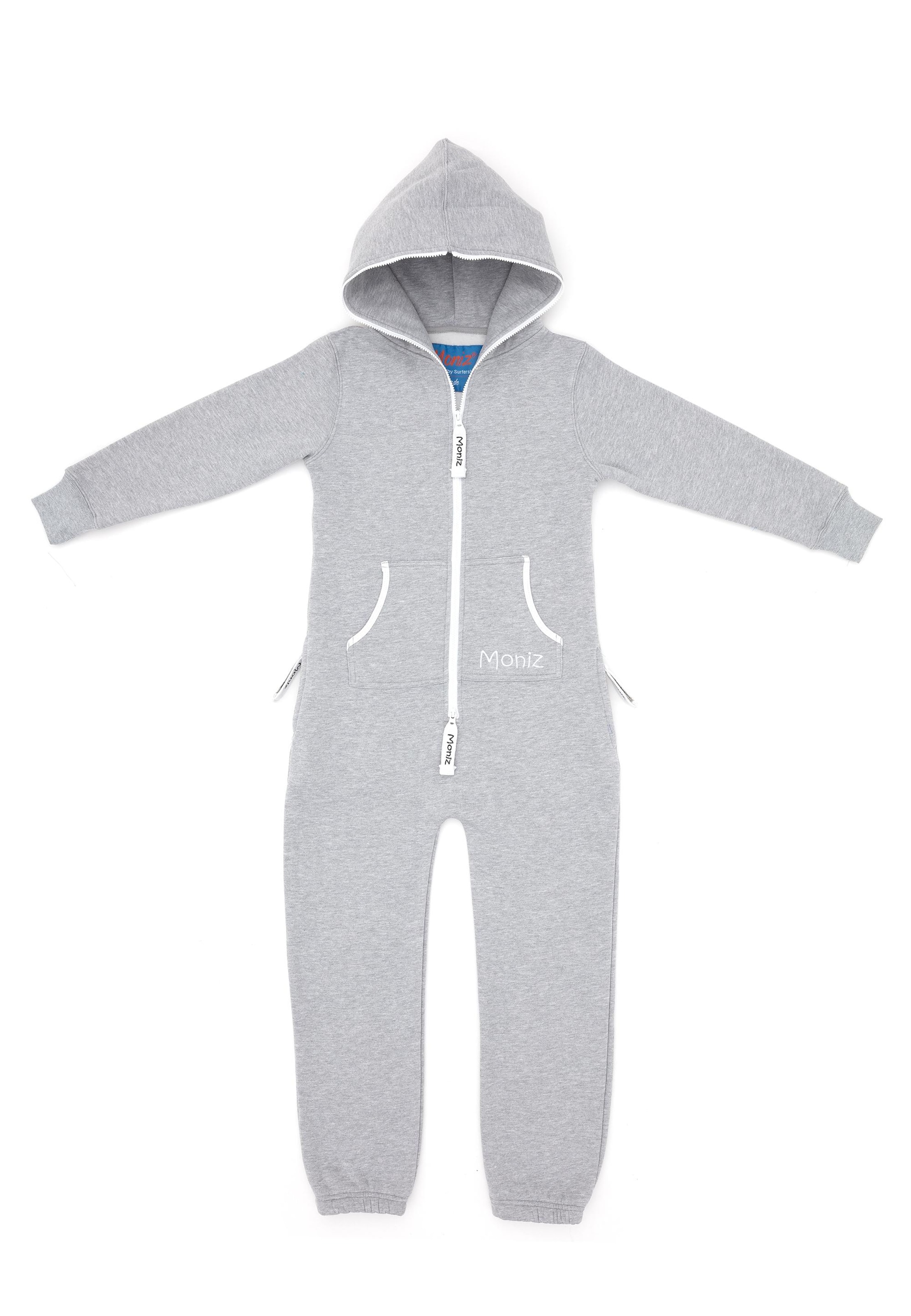 Moniz Dungarees in Grey: front