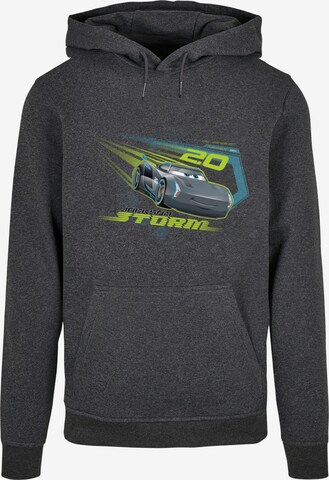 ABSOLUTE CULT Sweatshirt 'Cars - Jackson Storm' in Grau: predná strana