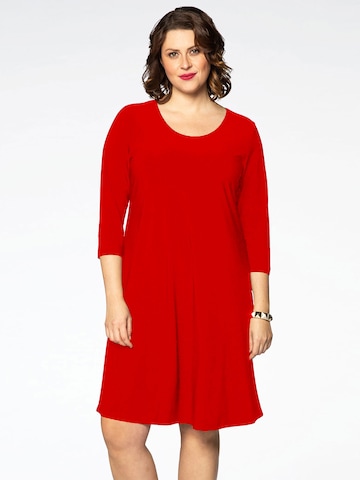 Yoek Dress in Red: front