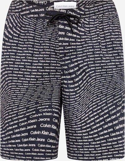 Calvin Klein Jeans Shorts 'AOP' in schwarz / weiß, Produktansicht