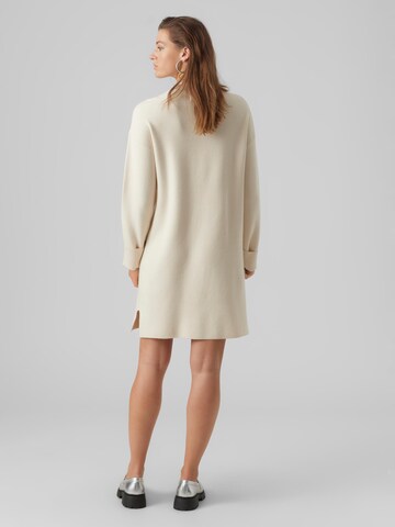 VERO MODA Knit dress 'GOLDNEEDLE' in Beige