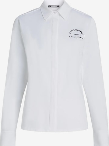 Karl LagerfeldBluza 'Rue St-Guillaume' - bijela boja: prednji dio